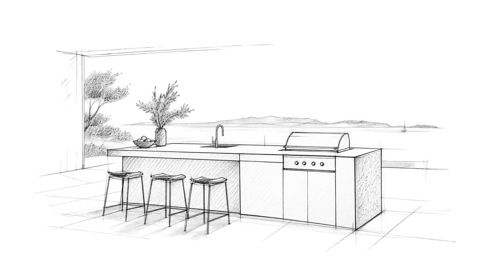 Outdoor Kitchen Design Begins with the Blueprint